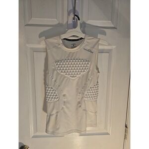 COOLOMG Youth Baseball Padded Shirt Chest Protector Rib Heart Guard Sternum M